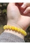 Yellow Quartz Natural Stone Men's and Women's Bracelet - 5