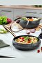 Festa Granite Cookware Set 7 Pieces-Smoked - 3