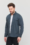 Men's Petrol Green Slim Fit Slim Cut Cotton Denim Shirt - 7