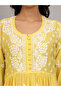 Hand Embroidered Chikankari Muslin Jalabiya-AL4017 - 6