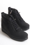 Orthopedic Special Sole, Fur Lined Inside, Cold Weather Resistant Rubber Sole, Black Mother's Boots