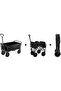 Collapsible Folding Wagon, Large Capacity, Heavy Duty, Portable, for Sports, Shopping, Camping - 4