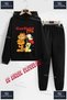 Children's Unisex "Garfield Dog" Special Printed Hooded Tracksuit Set