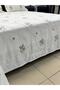 Dreams Embroidered Pique Set 260/260 cm Coffee Flower - 3