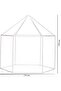 Kids Prince Princess Castle Play Tent (Blue) - 5