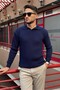 Men'S, Old Money Culture, Line Look, Polo Collar, Knitwear Sweater Pltk09 - 4