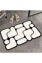 Calico Single Bath Mat 60X100 Cm, Non-Slip Base, Washable