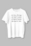 We Buy Things We Don'T Need Fight Club Text Printed White Unisex T-Shirt
