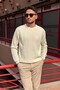 Men'S, Old Money Culture, Hair Braid, Wool Blend, Crew Neck Sweater Pltk10