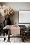 Buldan Plain Cotton Linen Natural Runner