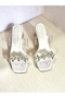 Leaf Stone Transparent Heeled Evening Dress Shoes-Felisyabutik - 3