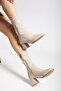 Women's Stretch Ankle Medium Heel Boots - 2
