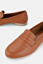 Women's Taba Khaki Natural Leather Number 36-41 Loafer Ballet - 4