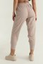 Women's High Waist Leggings Linen Woven Trousers - 3