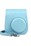 Case for Fujifilm Instax Mini 11 Case PU Leather Instant Camera Cover with Adjustable Strap Sky Blue - 2