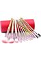 12-Piece Soft Synthetic Hair Makeup Brush Set Multicolour - 4