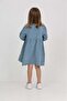 Girl's Collar Ruffle Dress - 4