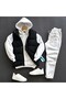 Men's Puffer Vest 3-Thread Tracksuit Set (soft puffy fabric)