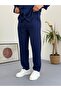 Unisex Relaxed Fit Wrinkle Crinkle Fabric Trousers - 2