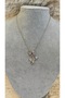 Colorful Zircon Stone Flower Necklace Stylish Gift for Lover Friend Pendant (Rose Flower Necklace) - 2