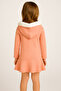 Rabbit Pattern Hooded Girl's Dress – Cotton Notebook Casual Mini Model - 2