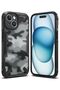 iPhone 15 Plus Case Cover| Fusion-X Series | Camo Black