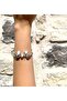 White Figured Steel Charm Bracelet - 3