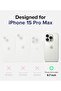 Fusion-X For iPhone 15 Pro Max Case Cover- Clear - 3