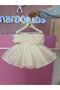Vintage Baby Girl Dress with Cream Strap, Birthday Dress, Photo Shoot Dress, Suitable for 0-12 Years Old