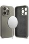 iPhone 15 Pro Case Cover | Silicone Magnetic Series | Grey