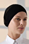 Breathable Tulle Seamless Lycra Viscose Women's Hijab Bonnet Black - 3