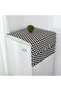 Fridge Dust-Proof Cotton Cover |Black Pattern - 2