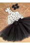 Girl's Polka Dot Tutu Skirt Suit - 4
