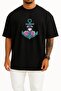 Oversize Love İs the Anchor Chest Design Unisex T-Shirt