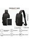 Crossbody Bag, Anti-theft Chest Bag Waterproof Shoulder Crossbody Bag, Lightweight One Strap Sling B - 2