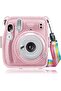 Transparent Hard Camera Case for Fujifilm Instax Mini 11 Instant Camera Cover with Adjustabl