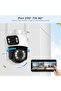 WiFi Outdoor Security Camera, 2.4GHz ,5MP Dual Screen Camera with Auto Tracking - White - 3