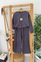 My Little One's Cicileri Oysho Heart Arma Detailed Girl's 2-Piece Set - Anthracite