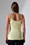 Slim Fit Slim Fit حمالات رفيعة ورقبة على شكل حرف U ناعمة الملمس قميص نسائي أساسي 22001 أصفر فاتح - 4