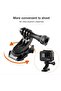 360° Rotatable J Hook Rotation Turntable Quick Release Buckle Mount For GoPro H - 6