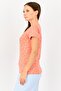 Women 2 Pcs Crew Neck Graphic Print Short Sleeve Sleepwear Set, Multicolor - 2