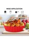 Silicone Air Fryer Liner 8.5inch [Pack of 2] Reusable Air Fryer Silicone Basket Heat Resista - 3
