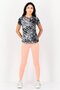 Women Regular Fit Short Sleeves Training T-shirt, Multicolor - 4