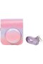 Protective Camera Case for Fujifilm Instax Mini 12 Instant Camera, PU Leather Glitter Gradie