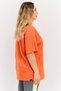 Women Sportswear Fit Short Sleeve Outdoor T-Shirt, Orange - 4