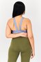 Women Lightly Padded Sleeveless Training Sports Bra, Dusty Blue - 4