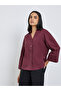 Solid Flared Sleeve Buttoned Short - 3