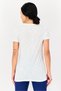 Women Sportswear Fit Short Sleeve Running T-Shirt, White - 4