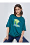 Floral Graphic Printed Oversized T-Shirt - 2