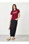 Women Red Slogan Print T-Shirt - 2